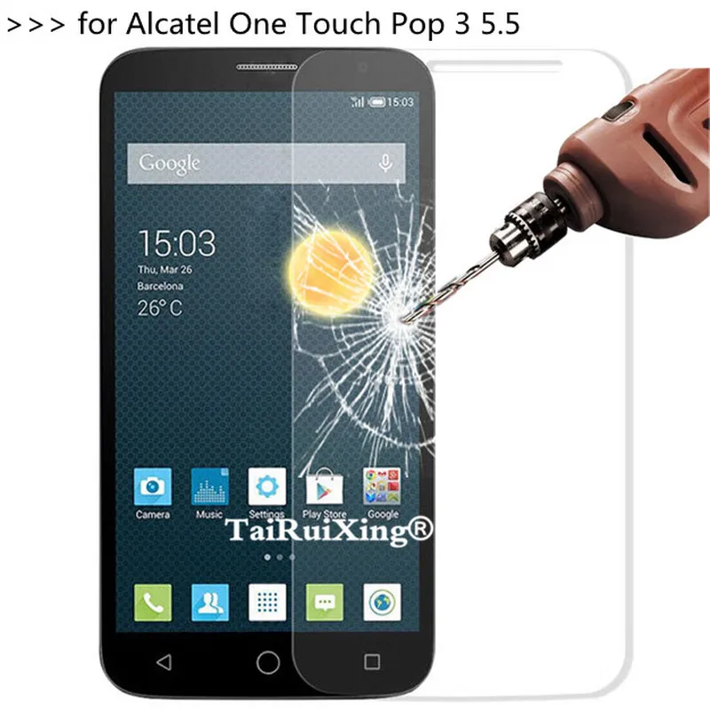 2.5D 0 26 мм 9H Закаленное стекло Защитная пленка для Alcatel One Touch Pop 3 5 5025D 5025|Бамперы| |