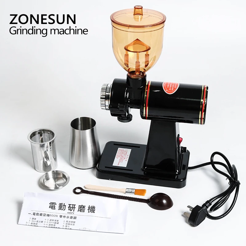 ZONESUN Новое поступление бытовых электрических Кофе шлифовальный станок милллинг Мясорубка домашняя Кофе мельница для бобов