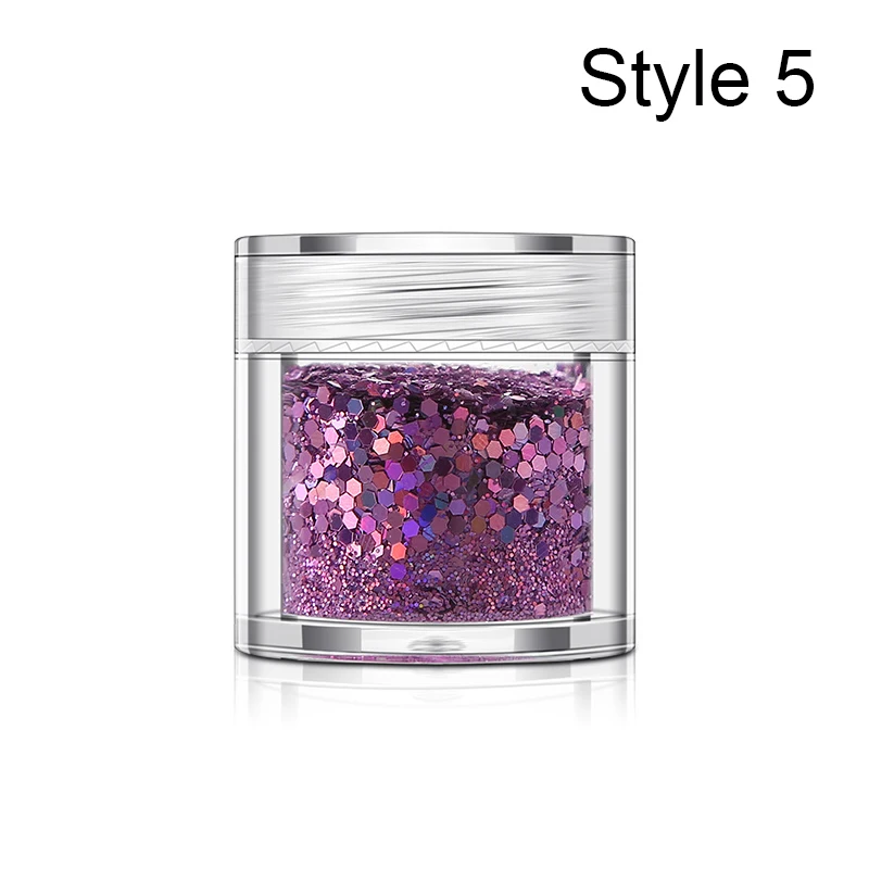 Style 5 PinPai, 12 цветов, смешанный шестигранный блеск для ногтей, порошок, блестящие хлопья для ногтей, блестящая пудра для украшения ногтей, маникюрные инструменты - Цвет: Style 5