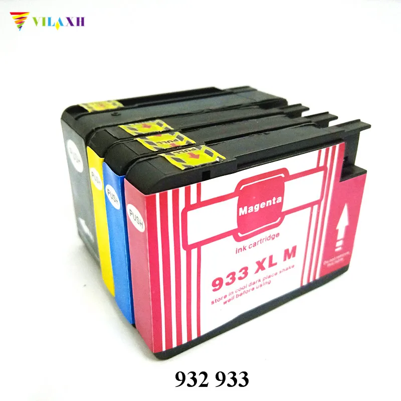 Совместимый сменный чернильный картридж Vilaxh 932 932xl для принтера HP 933 xl Officejet Pro 6100