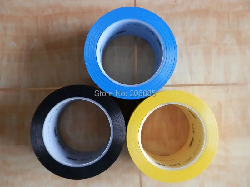 100% оригинальная гарантия 3M 471 предупреждающая лента с синим цветом 50 мм * 33 м 24