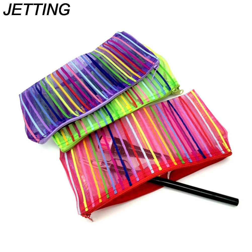 Женская портативная косметичка JETTING Rainbow модная на молнии для путешествий с