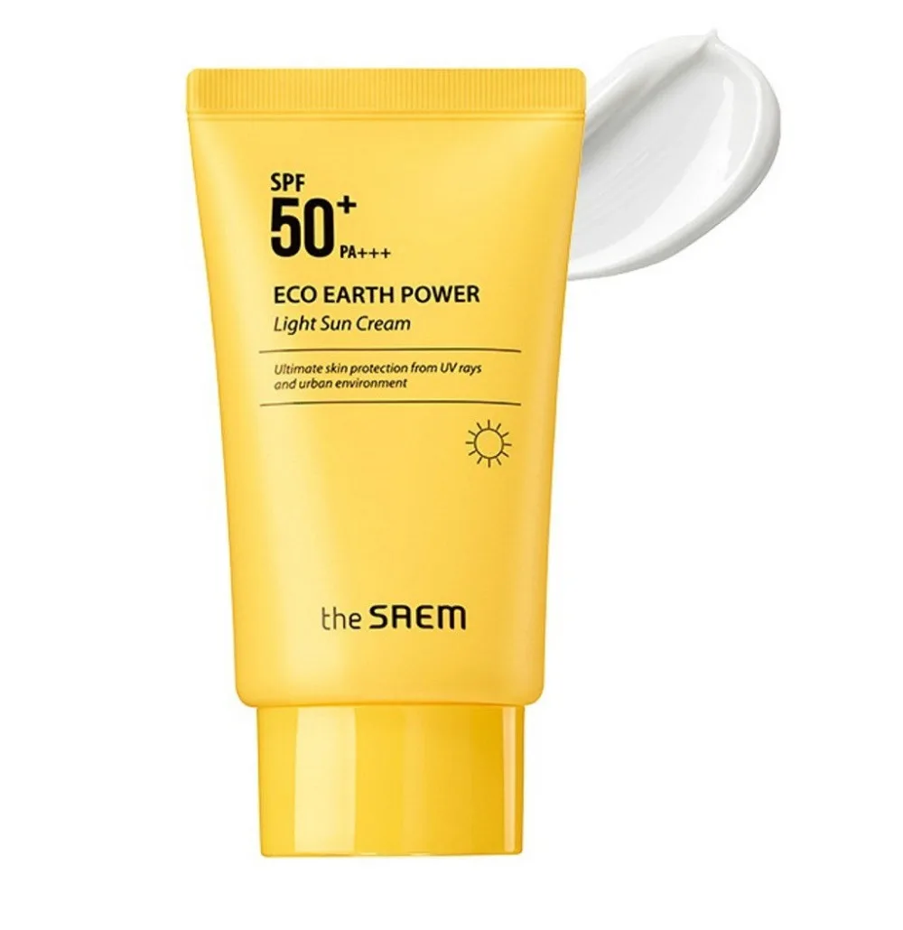 

[The Saem] NEW Eco Earth Power Light Sun Cream SPF50+ PA+++ 50g - Korea Cosmetic