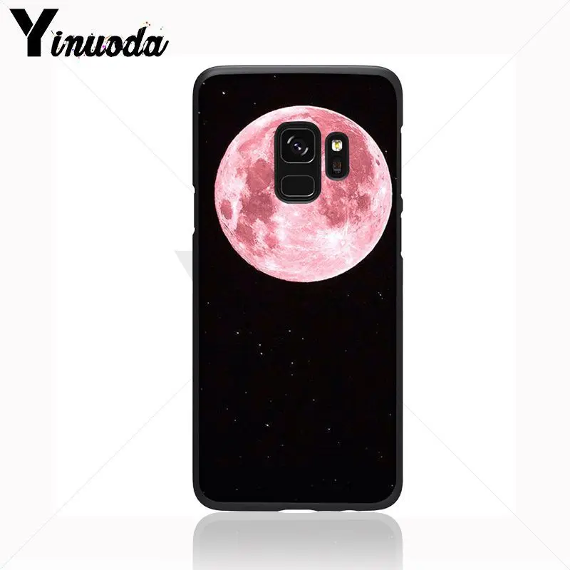 Мягкий чехол Yinuoda New Planet Space Pink Moon Spaceman для Samsung Galaxy s9 s8 plus note 8 note9 s7