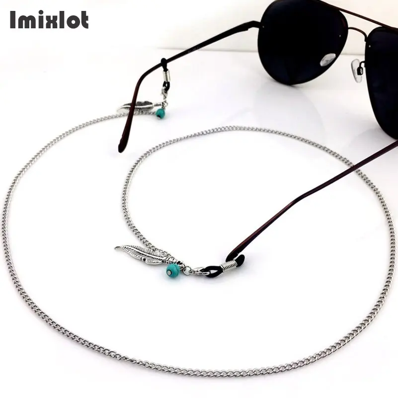 Imixlot серебро/золото Цвет Винтаж металлические очки с цепочкой рыбной ловли