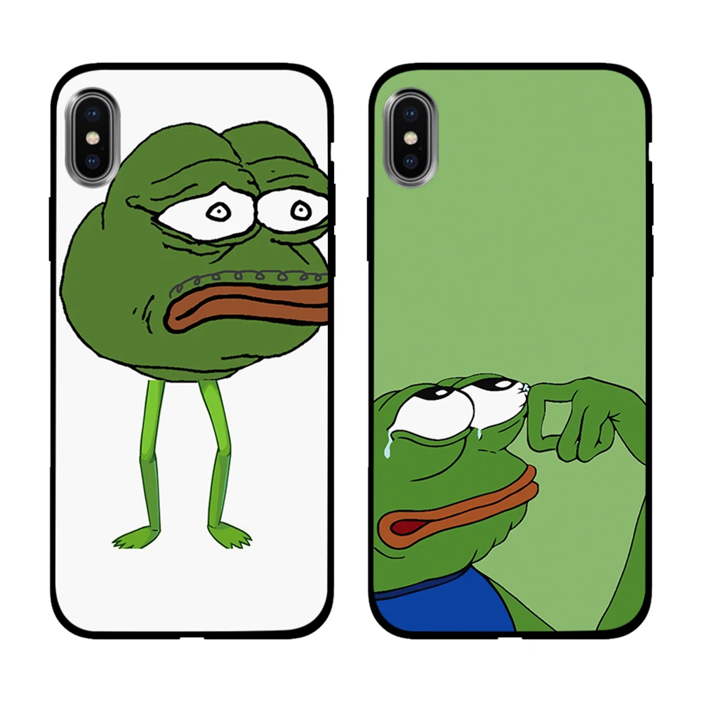 Мягкий ТПУ чехол Frog meme pepe для Apple iPhone 6 6S 7 8 Plus 5 5S SE X XS MAX XR силиконовые