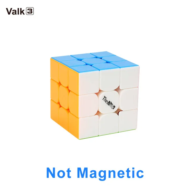 valk3 stickerless QiYi The Valk3 power M 3x3x3 Магнитный магический скоростной кубик, профессиональные магниты, кубики-головоломки, без наклеек, магические игрушки для детей - Цвет: valk3 stickerless