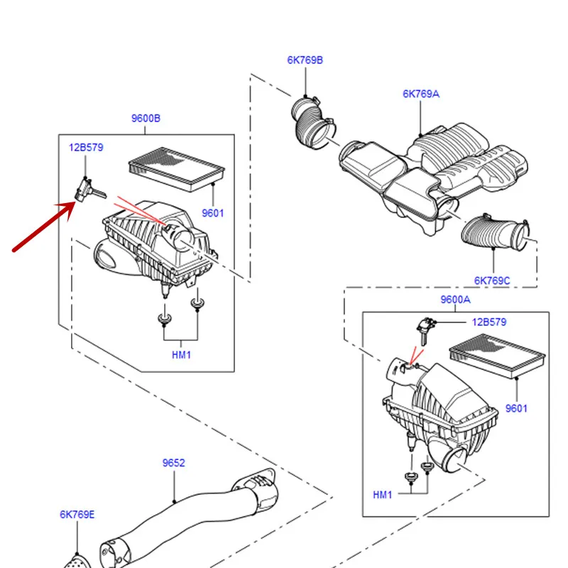 LR012073 автомобильный расходомер воздуха 5 0 Dis co ver 4 2005 2009 cov er 3 Ran geR over Sport 2013 датчик