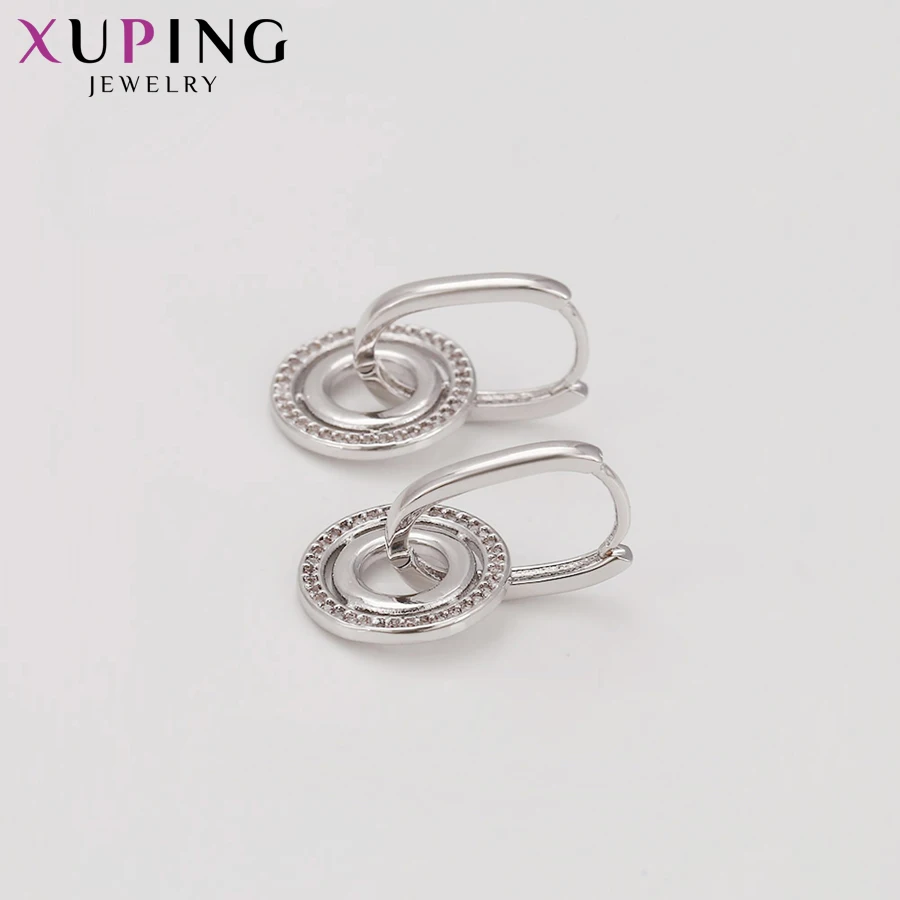 Xuping модные серьги круглой формы простые изысканные для женщин День Труда украшения в подарок на год S77, 3-94435