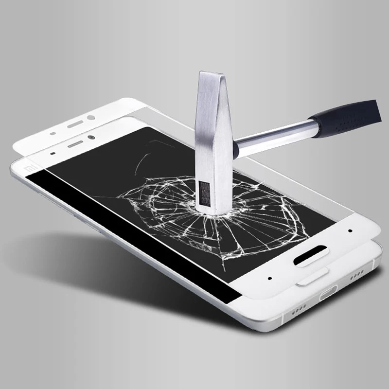 2 шт. закаленное стекло с полным покрытием для Xiaomi Mi 5 защитная пленка экрана