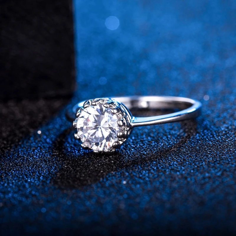 Модный серебристый цвет прозрачный кристалл циркония круглый дизайн корона