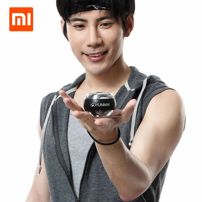 Шарик Xiaomi mijia YunMai Powerball для запястья тренажер светодиодный гироскоп необходимый