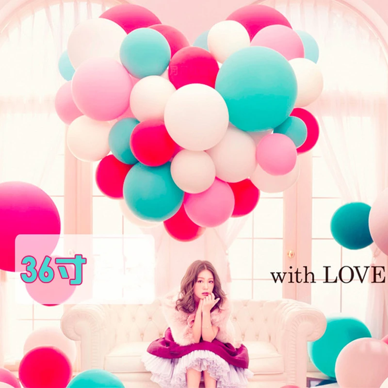 36 дюймов 90 см 2 шт. супер большие латексные воздушные шары плавающие надувные