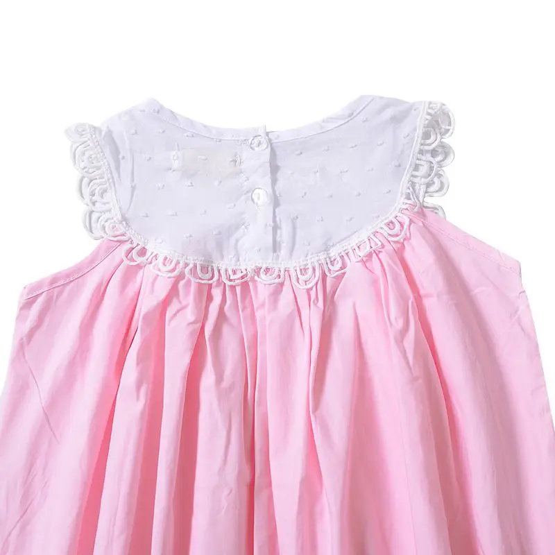 Новое летнее Повседневное платье с цветочным принтом для маленьких девочек