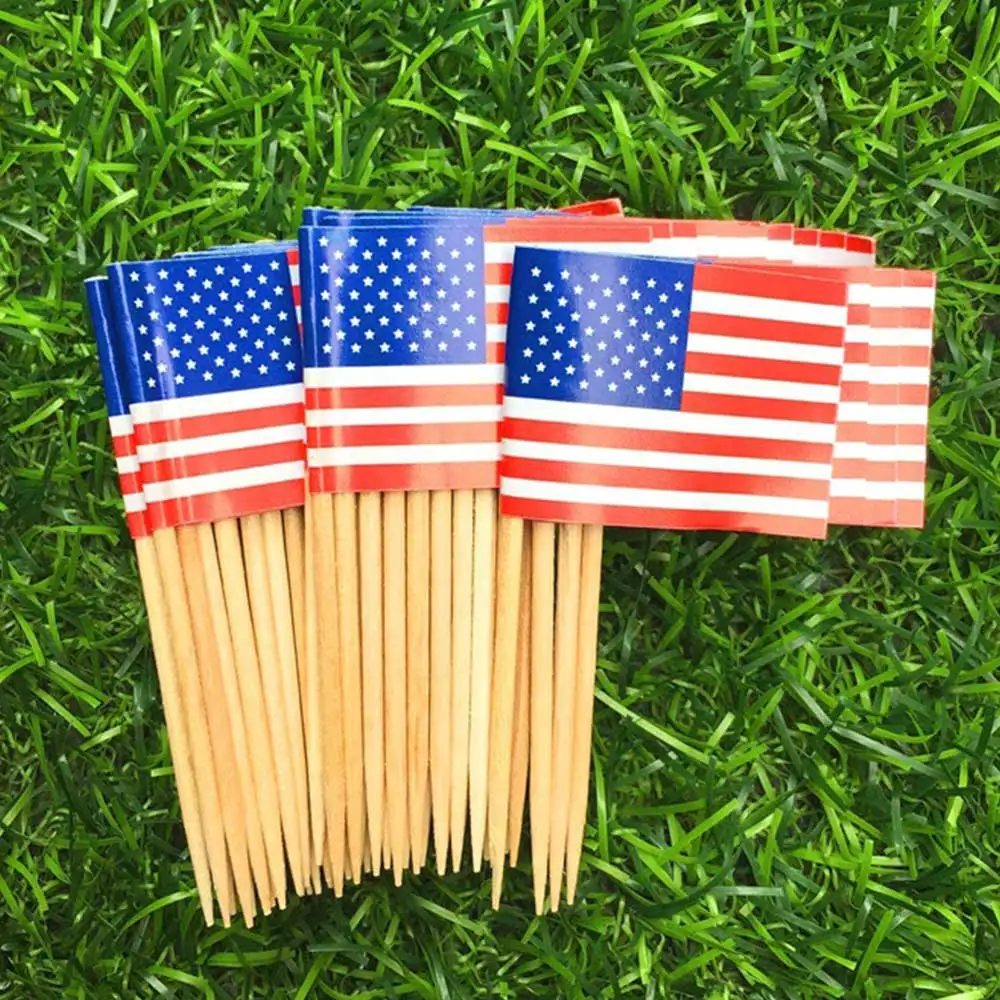 100 шт. Американский Канада Франция Англия Германия флаг рука волна национальные