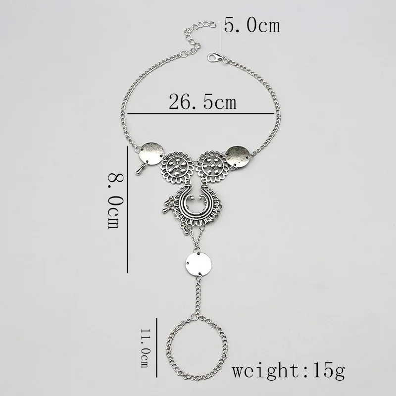 Старинные ретро монетные ножные браслеты для женщин Йога лодыжки браслет