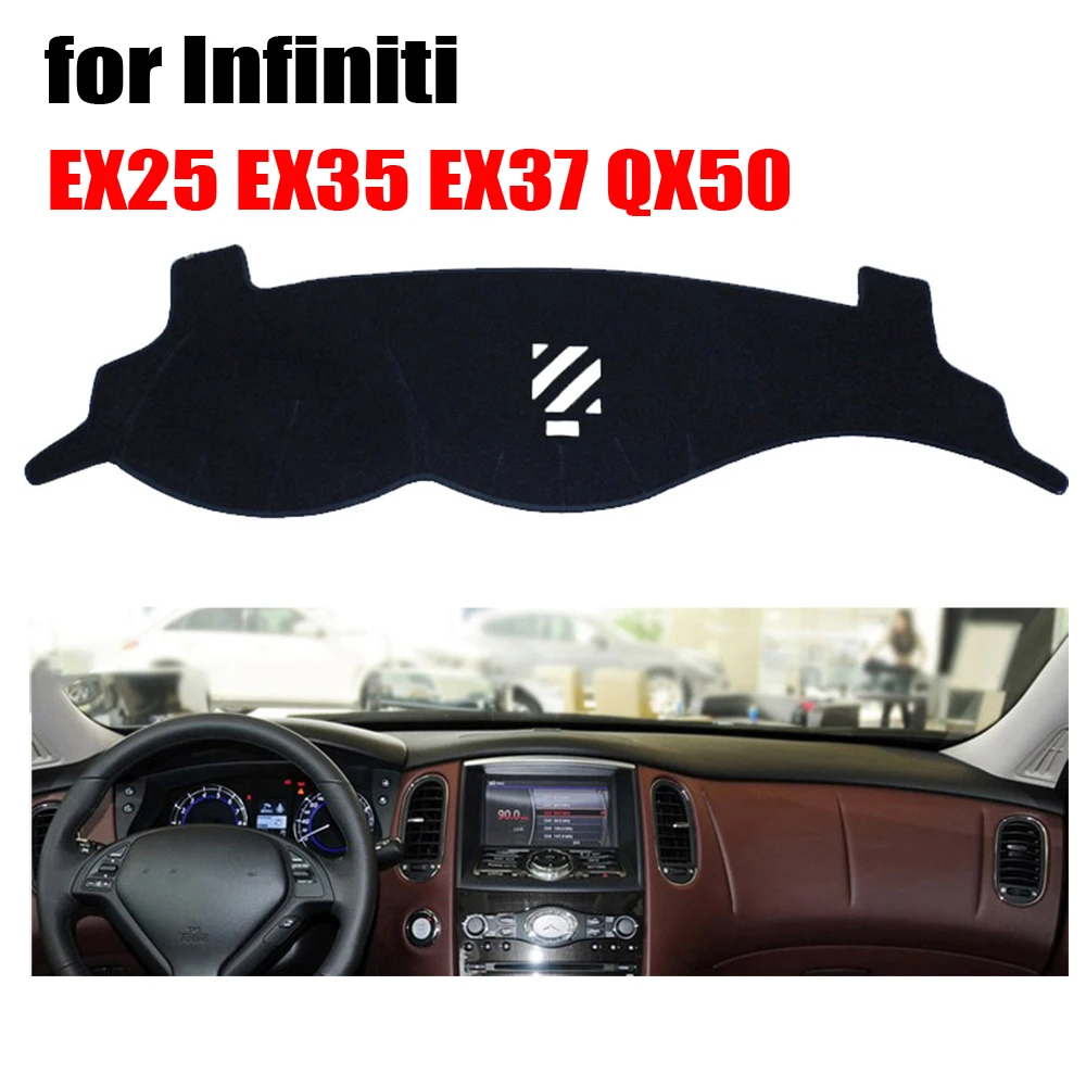 

Car dashboard covers mat for Infiniti EX25 EX35 EX37 QX50 Left hand drive dashmat pad dash cover auto dashboard accessories