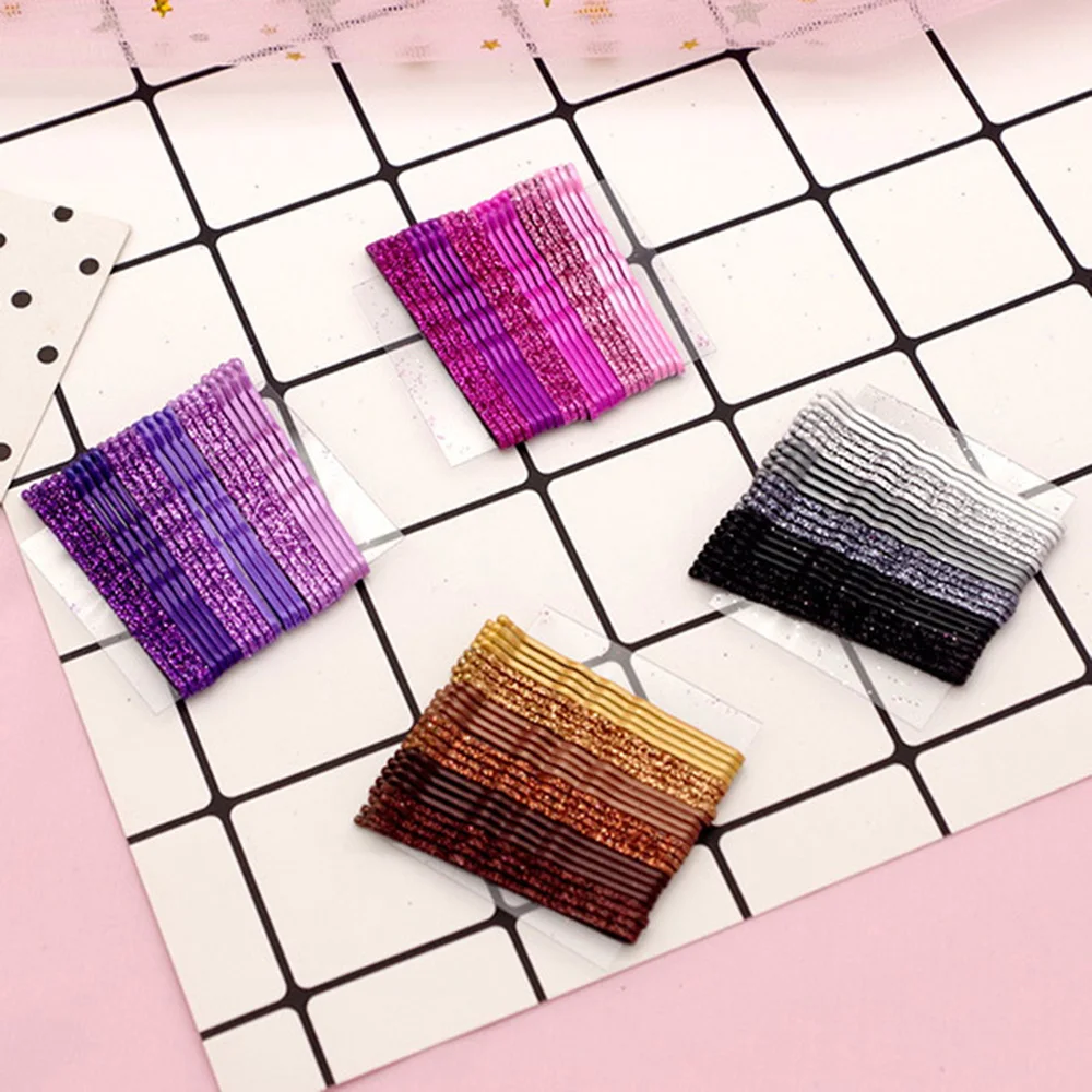 24pc/set Glitter Hair Clips Bobby Pin Wedding Alloy Jewelry Accessories for Women Girls | Красота и здоровье