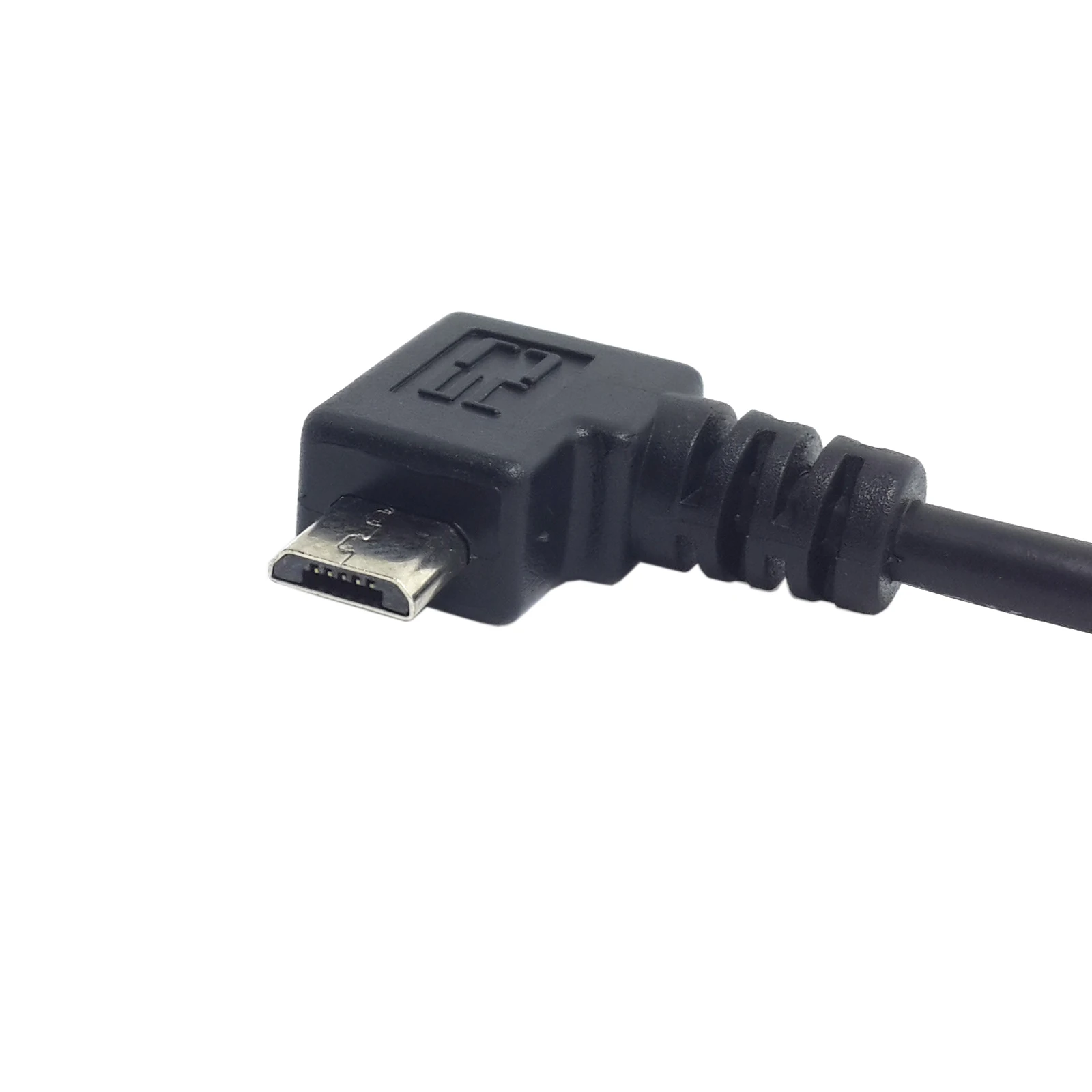 

USB 2.0 Male to Right Direction Micro USB 5Pin Male Cable Reversible Up & Down Angled 90 Degree 25cm
