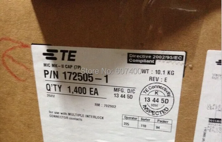 172505-1 MIC CAP HSG 7P MK II корпус TYCO TE AMP разъемы терминалы 100% новые и оригинальные части |