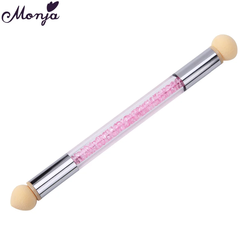 Губка для нейл арта Monja с 2 головками градиентная кисть акриловый Гель лак Плавная