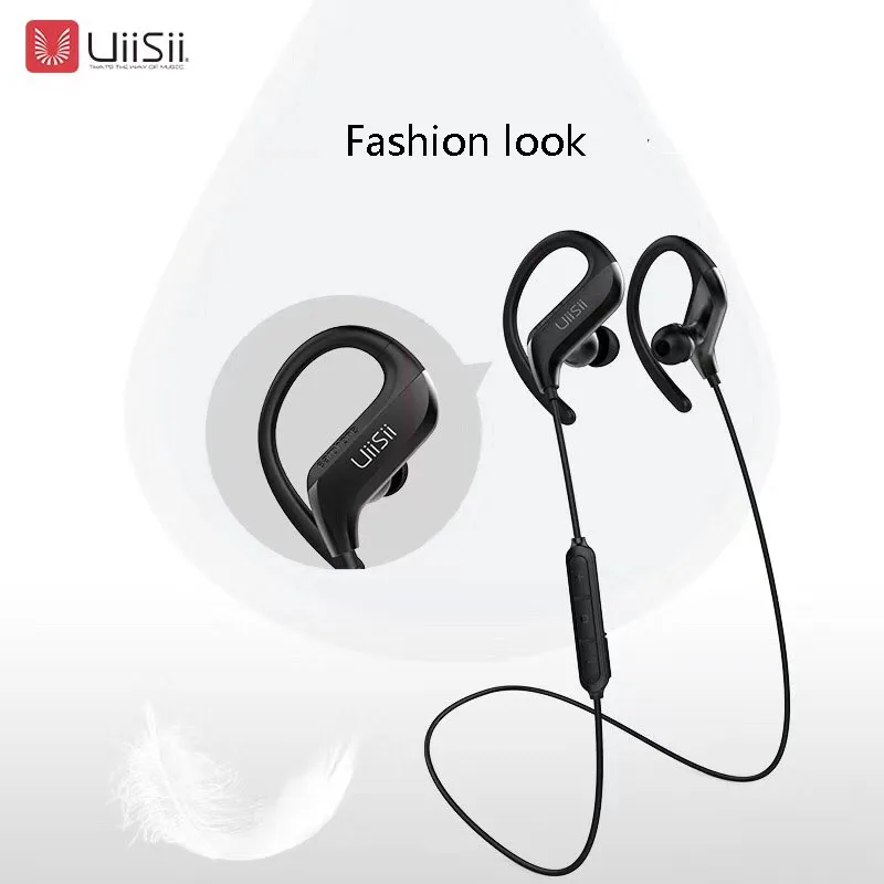 UiiSii BT100 шейным вкладыши наушники с микрофоном объем BT5.0 Спорт Bluetooth гарнитура Совместимость с Android IOS Телефон