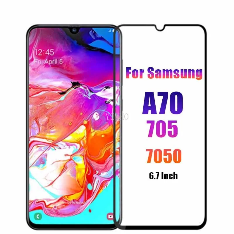 Закаленное стекло для Samsung Galaxy A70 Защитная пленка экрана и объектива камеры закаленное A705 A7050 защитное