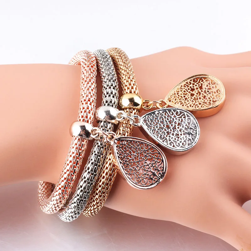 Новинка, pulseira mujer moda, прозрачный кристалл, Бабочка, 3 цвета, браслеты с подвесками, браслеты для женщин, браслет с попкорном, ювелирное изделие, подарок