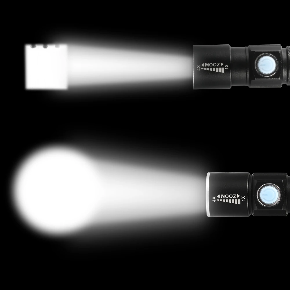 USB светодиодный светильник для вспышки мини фонарик перезаряжаемый портативный