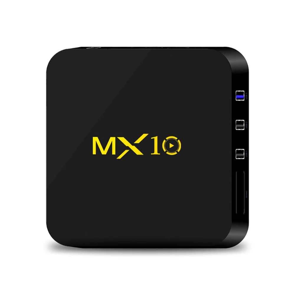 MX10 4 Гб ОЗУ 64 ПЗУ Лучший Android 8 1 ТВ приставка 2018 RK3328 Четырехъядерный 4K HDR 2 ГГц wifi USB 3 0