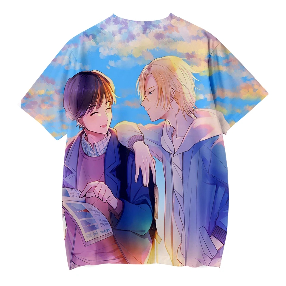 NEW 3D BANANA FISH fashion Tshirt Yellow Kpop Casual hot Style Boys and Girls Tshirts trend Summer Anime Soft Kids Tshirt