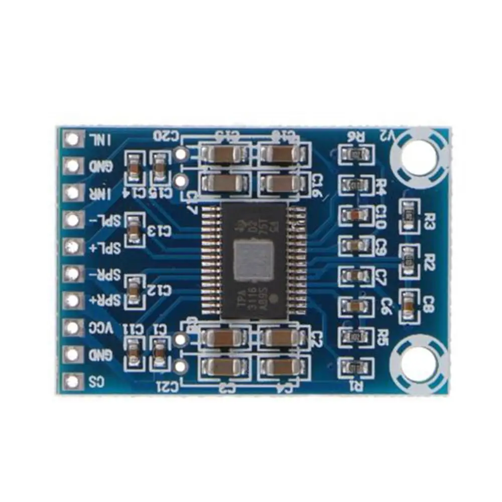 DC 24V 12V Mini TPA3116D2 2x50W цифровой усилитель мощности плата класса D Amp | Электроника