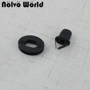 5-20 шт 30*23 мм матовый черный поворотный замок аксессуары овальный сплав закручивающиеся замки для сумок кошелек кошельки изготовление