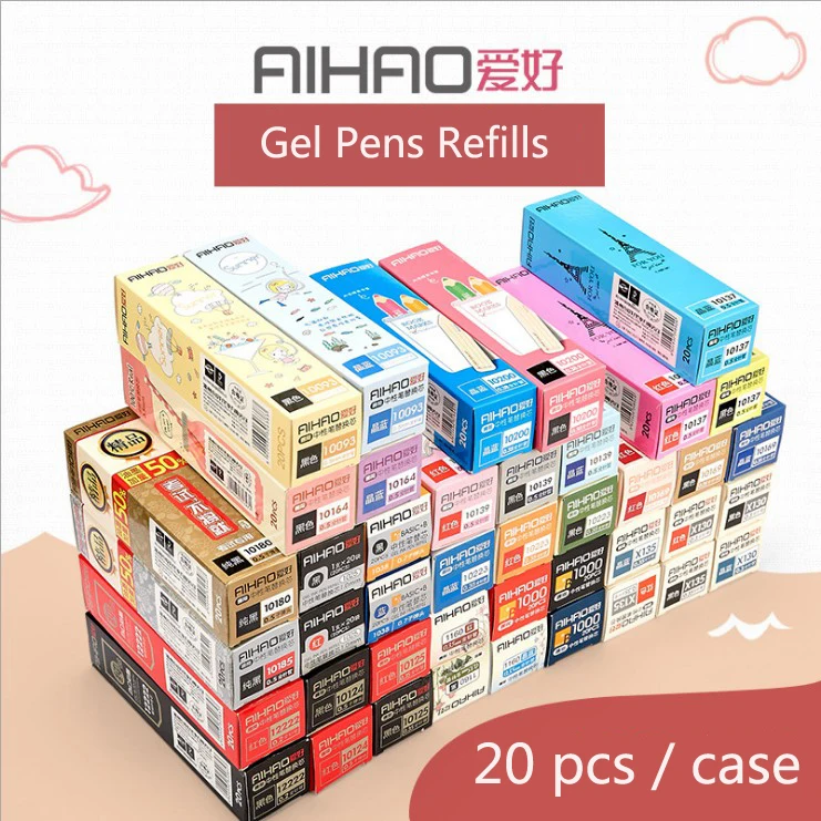 AIHAO 20 шт./партия гель-краска refilles пули и крошечные отверстия карандашные Тип