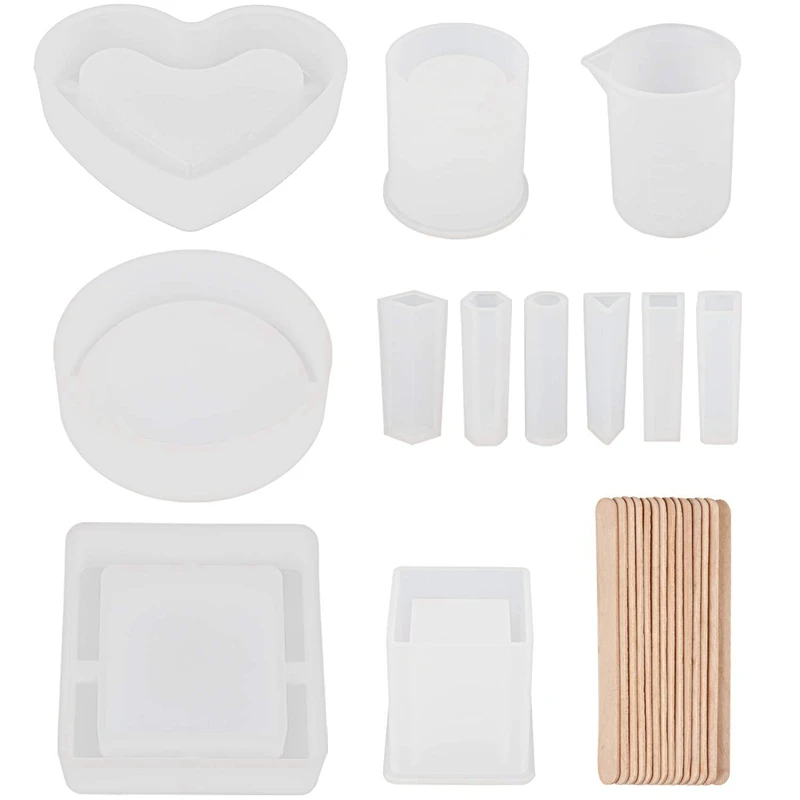 22 Упак. Силиконовые формы художественные смолы для литья пепельница/цветочный