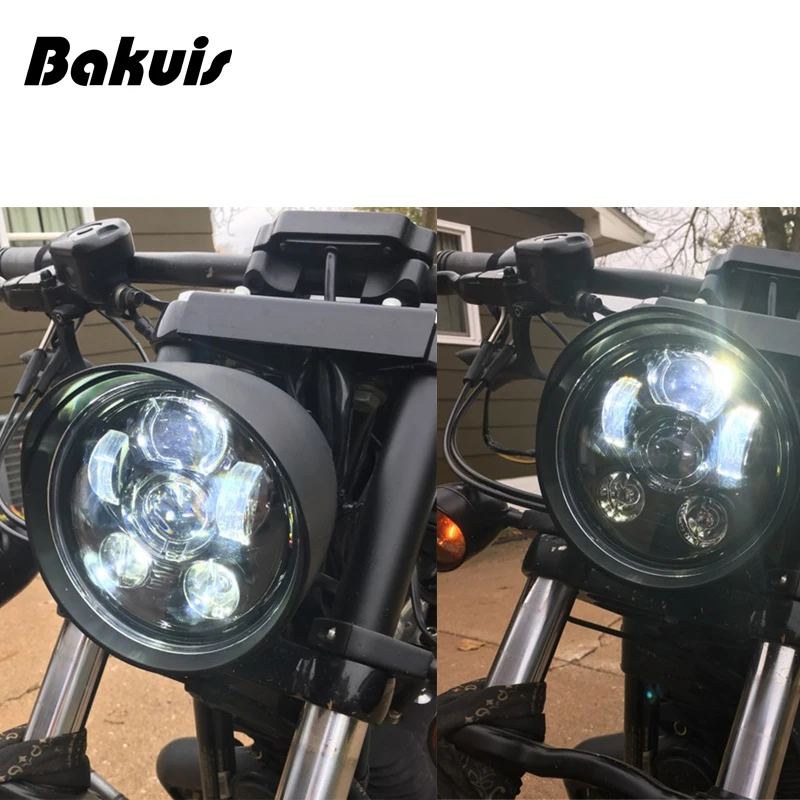 5 3/4 &quotмотоцикл проектор светодиодный фар для Sportster 1200 XL1200L пользовательские XL1200C