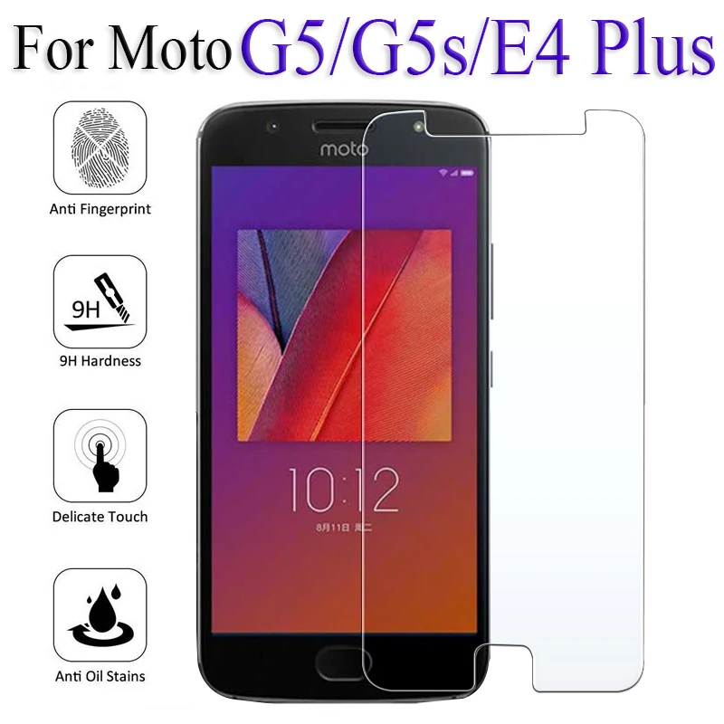 Protective Glass On For Moto G5s Motorola E4 G5 s plus Motog5s Motoe4 E4plus G5plus G5splus tempered glas screen protector | Мобильные
