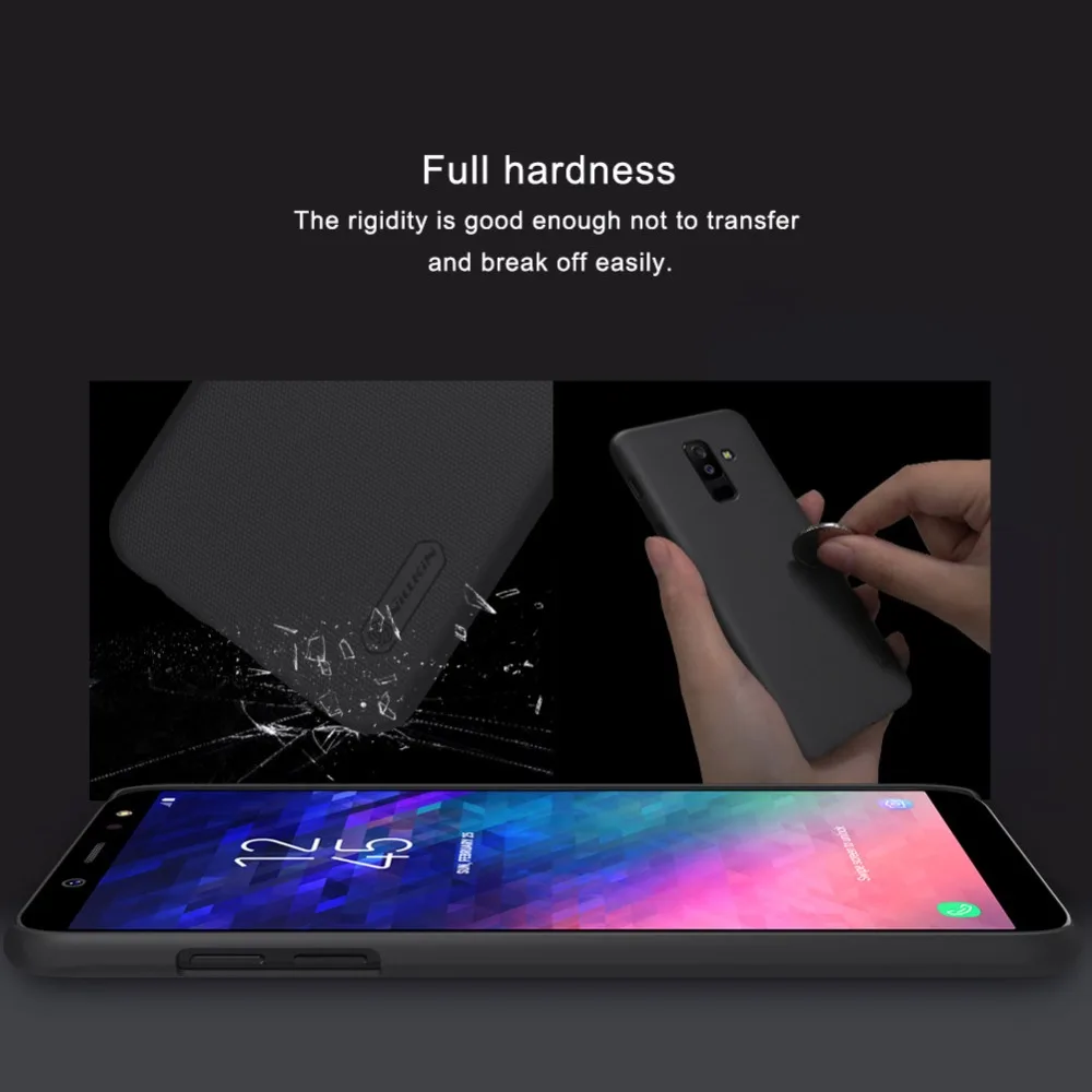 Чехол для Samsung A6 2018 Nillkin матовый защитный чехол жесткий Galaxy Plus Nilkin телефона