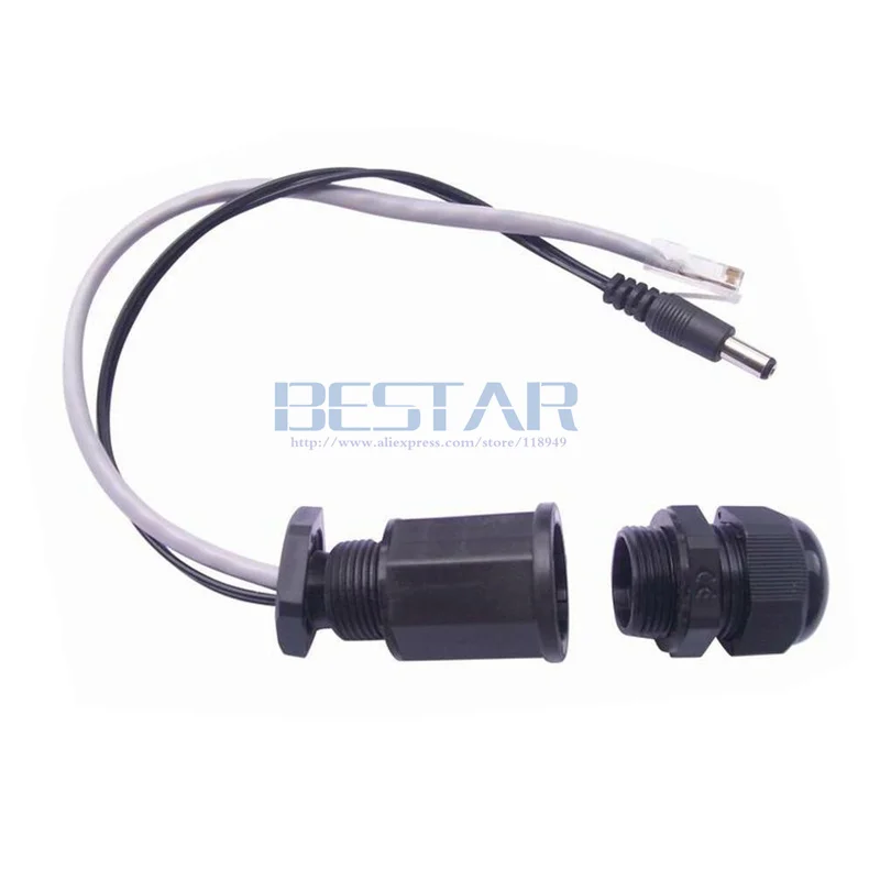 25 см RJ45 POE CAT 5E 8 pin сеть IP68 Водонепроницаемый Кабельный разъем M20 с кабелем