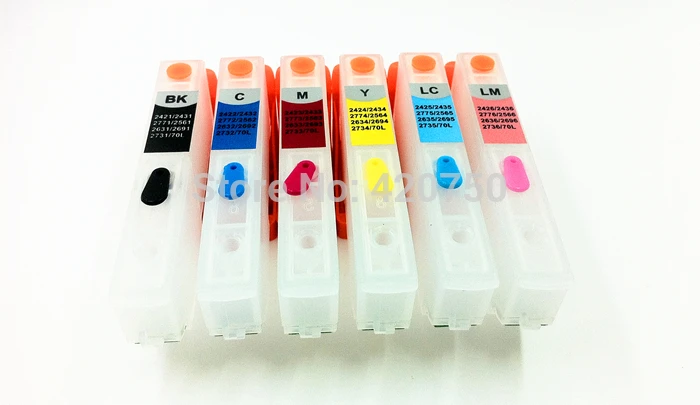 Пустой перезаправляемый картридж IC80 подходит для Epson EP-707A EP-977A3 EP-807A и т. д. с чипами