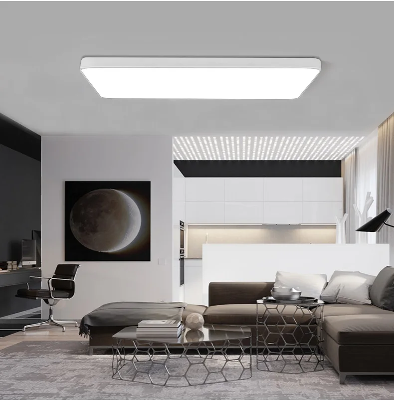 HomeLover современные светодиодные потолочные лампы для гостиной, спальни, кухни, Ультратонкие светодиодные потолочные лампы
