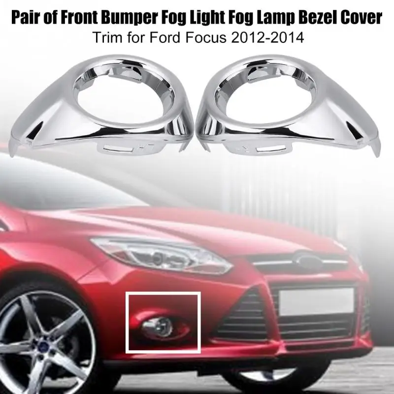 1 пара противотуманных фар переднего бампера ободок Накладка для Ford Focus 2012 2014