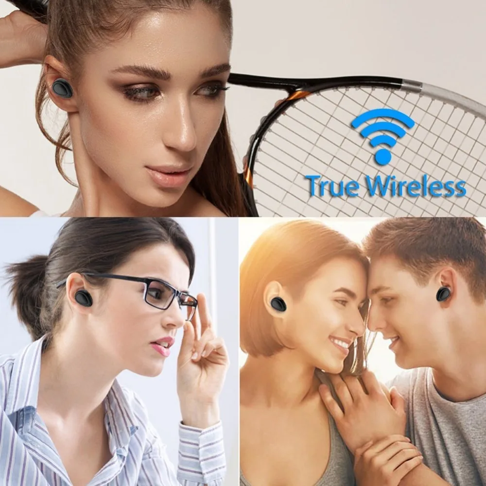 Эгк мини Беспроводной гарнитура Bluetooth наушники бинауральные спортивные висит