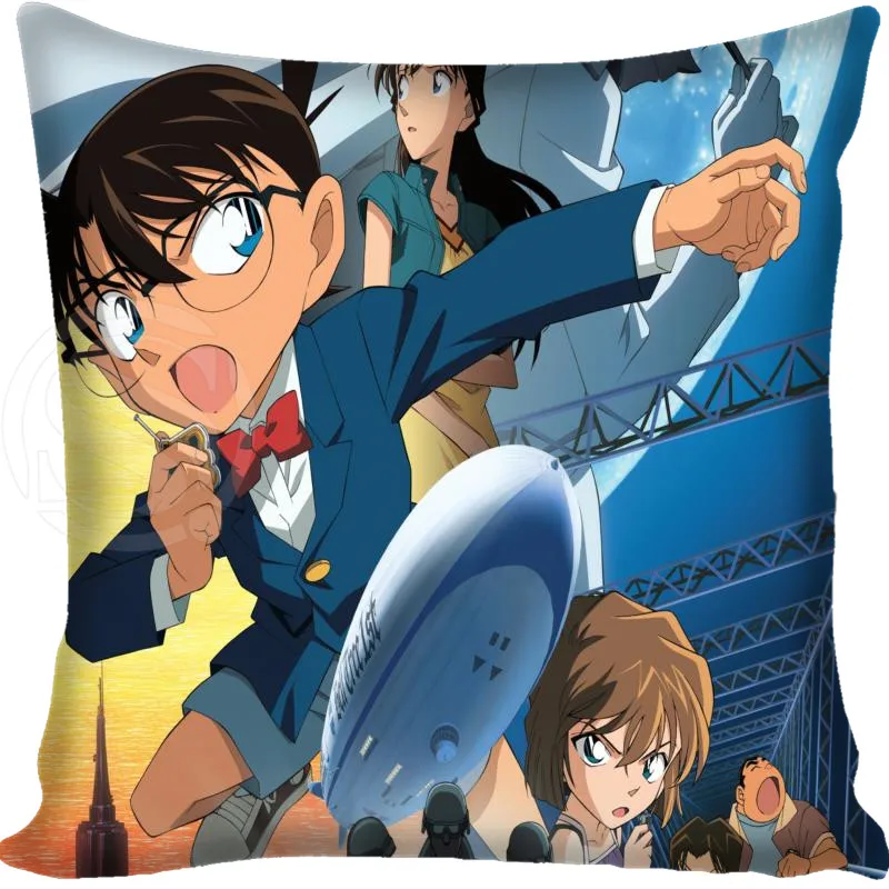 Чехол для подушки Detective Conan домашняя декоративная наволочка квадратная 20 х20 см 35