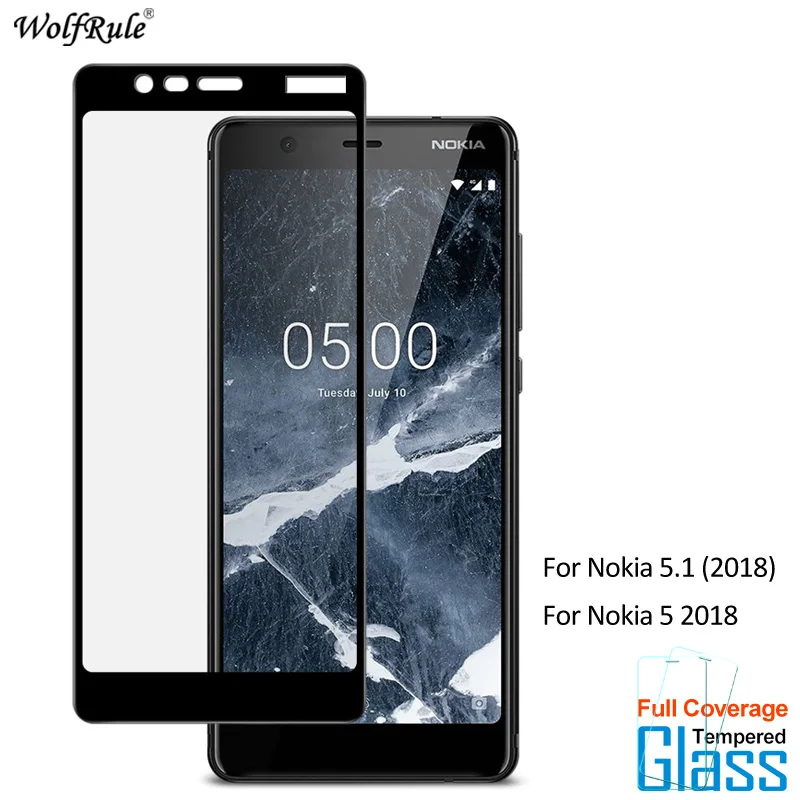 For Glass Nokia 5.1 Screen Protector Tempered 2018 2.5D Full Coverage Phone Film 5 | Мобильные телефоны и аксессуары