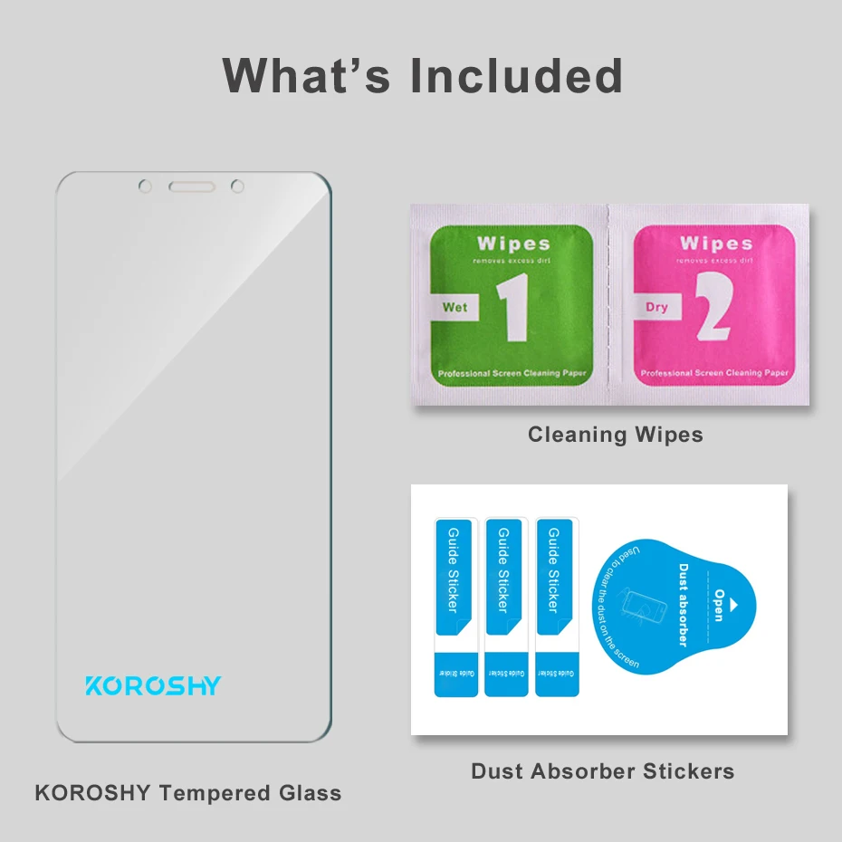2 упак. Закаленное стекло KOROSHY 9H для Xiaomi Redmi 6 6A Xiomi защита экрана 0 3 мм Защитная