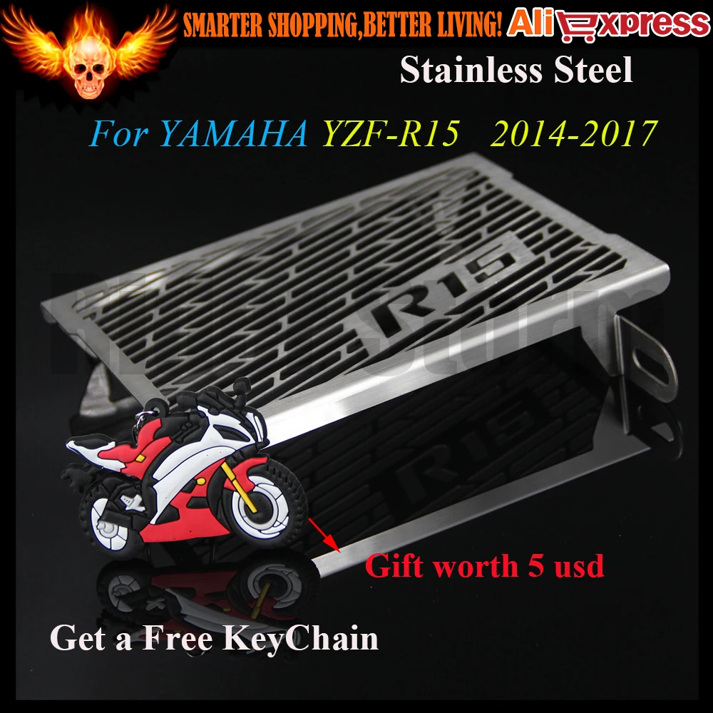 Защита для радиатора мотоцикла из нержавеющей стали YAMAHA YZF R15 2014 2015 2016 2017 CNC|grill