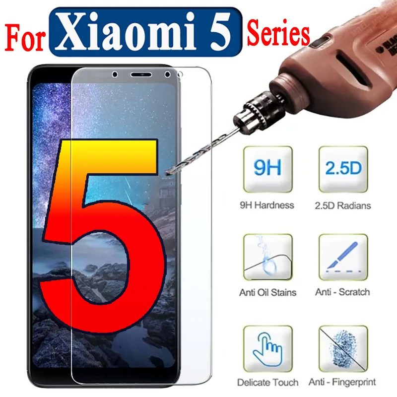 Защитное стекло на Ksiomi Redmi 5A для xiaomi Note 5 Pro A1 5X 5C 5S Plus закаленное Xiaomei Xaomi Xiomi X5 C5 S5 A5