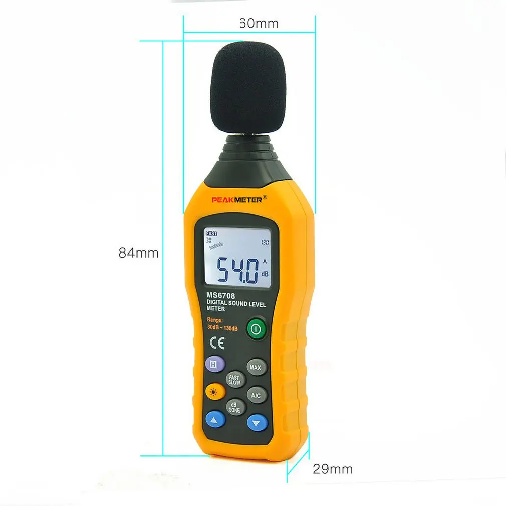 Электронный измеритель шума Портативный Цифровой Электрический Professional Products Safty