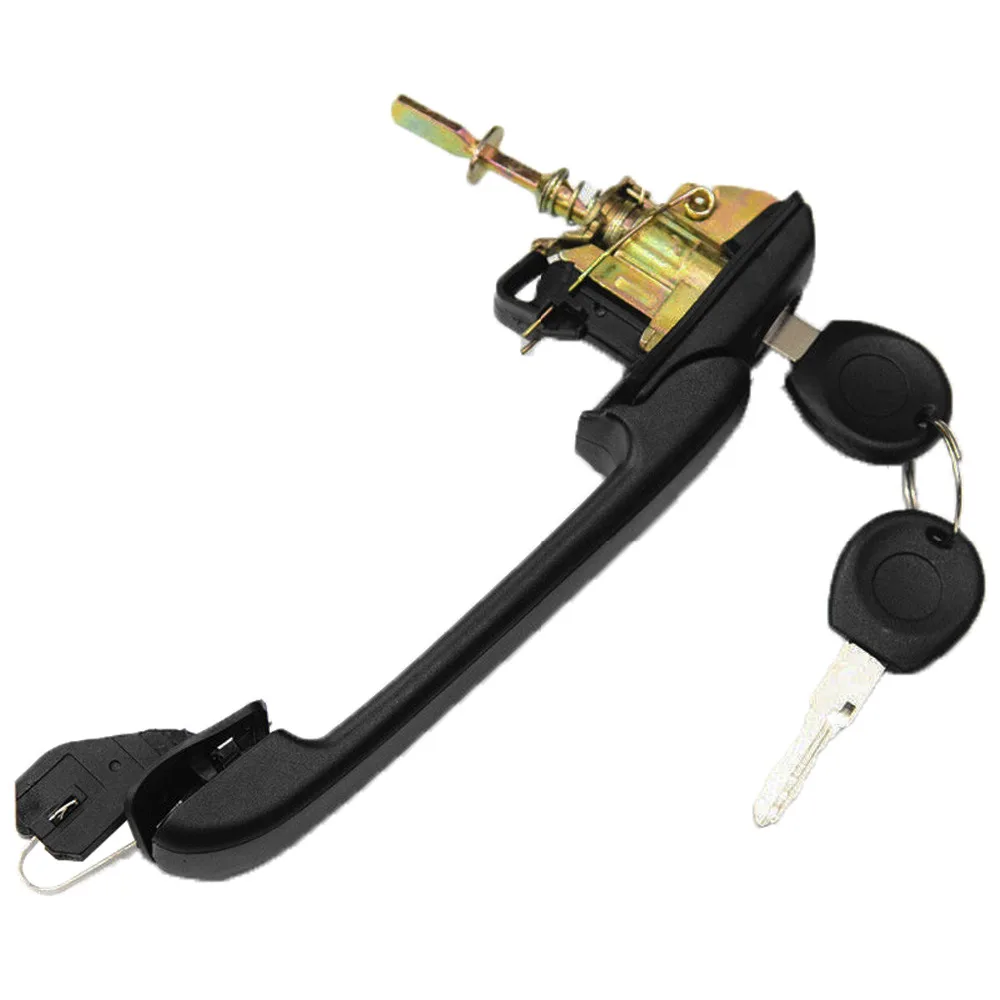 Автомобильный Черный передней двери ручка с 2 блокировки клавиш для Фольксваген